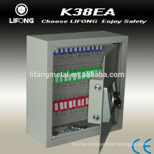 Electronic key cabinet to storage the keys with key hooks inside